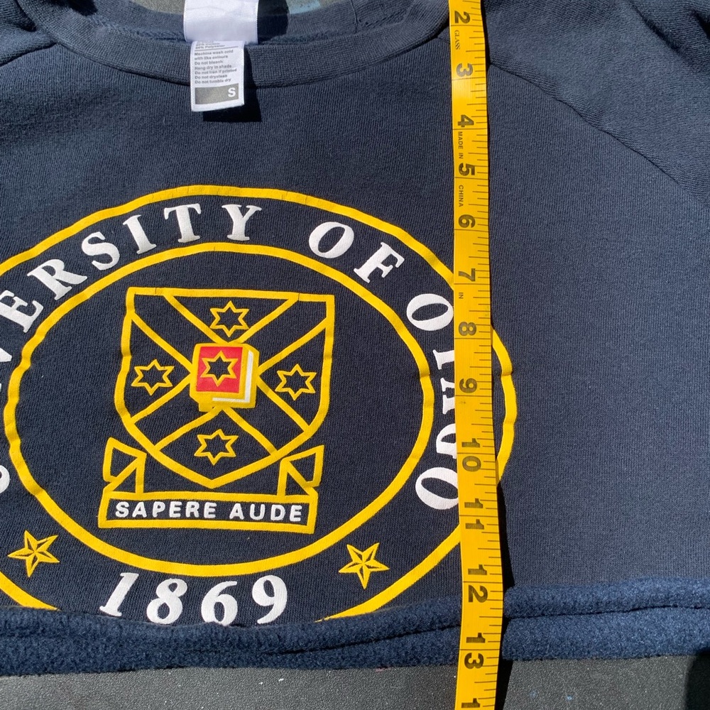 University of Otago crop sweatshirt size Small. - Picture 5 of 6